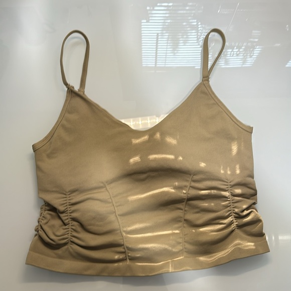 Free People Movement Good Karma Ruched Crop Tank M/L - Picture 3 of 11